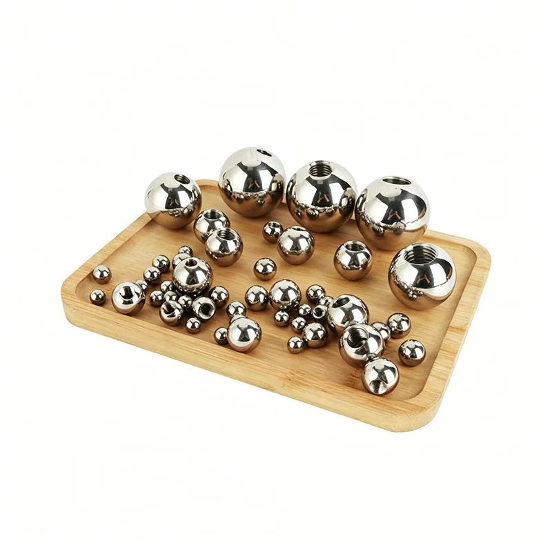 1pc Thread Half Hole Metric Stainless Steel Drilling Balls Female Thread Blind Hole Smooth Ball Bead M2 M3 M4 M5 M6 M8 M10 M12 view 6