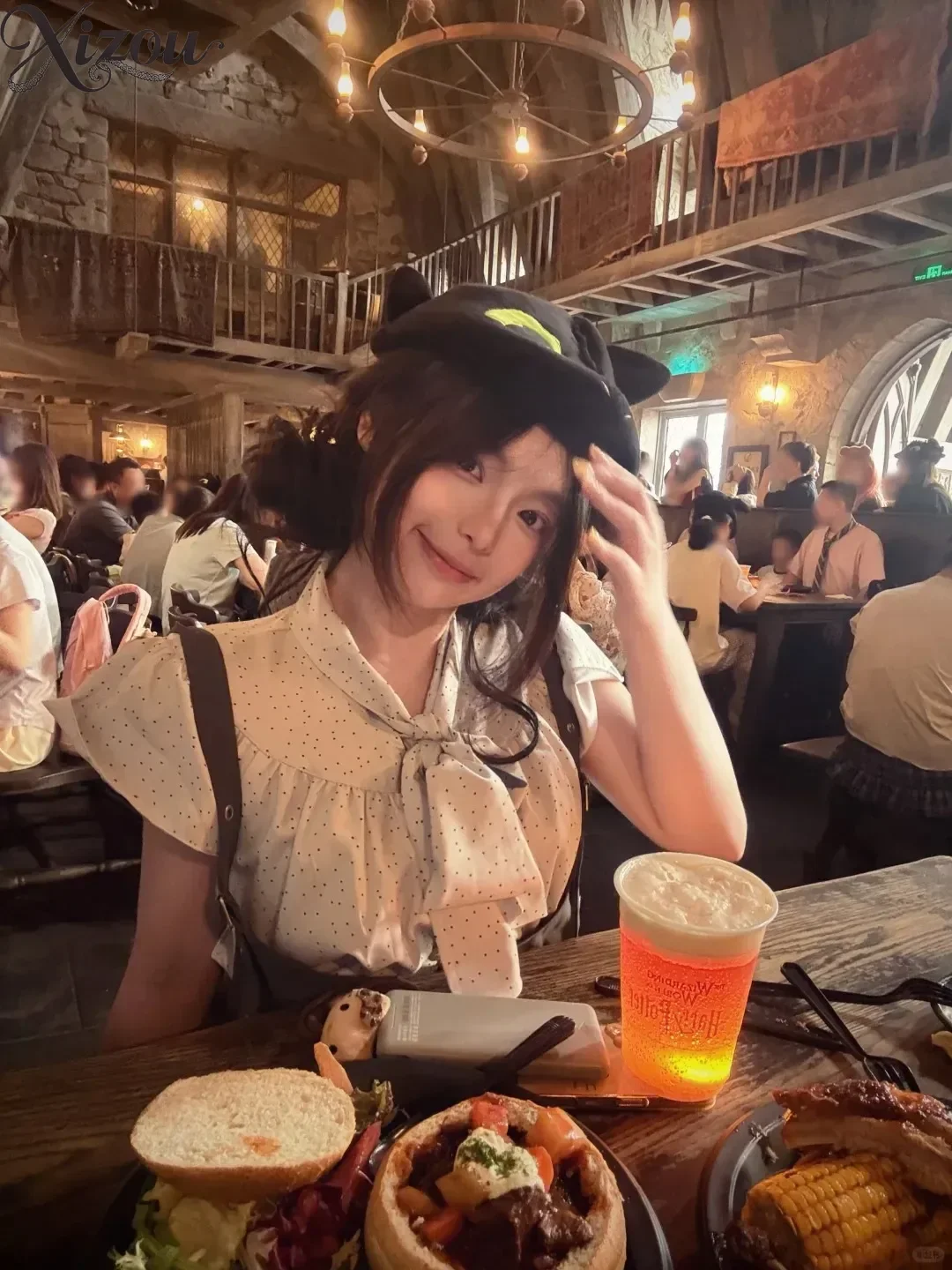 Women Kawaii Polka Dot Bow Short Sleeve Blouse Gray Belted Strap Bubble Shorts Two Piece Japanese Sweet Outfit Set Summer 2026