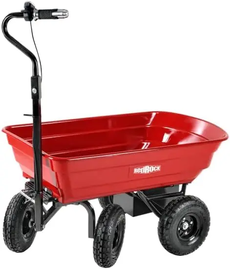 Wheelbarrow Electric Assemble: This Utility Cart'S Durable Steel Frame Is Easy To Assemble While The Sturdy Poly