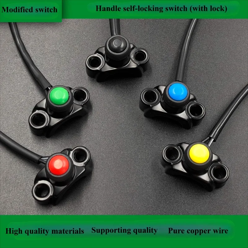 

For Off Road Motorcycle Modification Accessories Include A Lock Headlight, Stall, and Power-off Button 1pcs