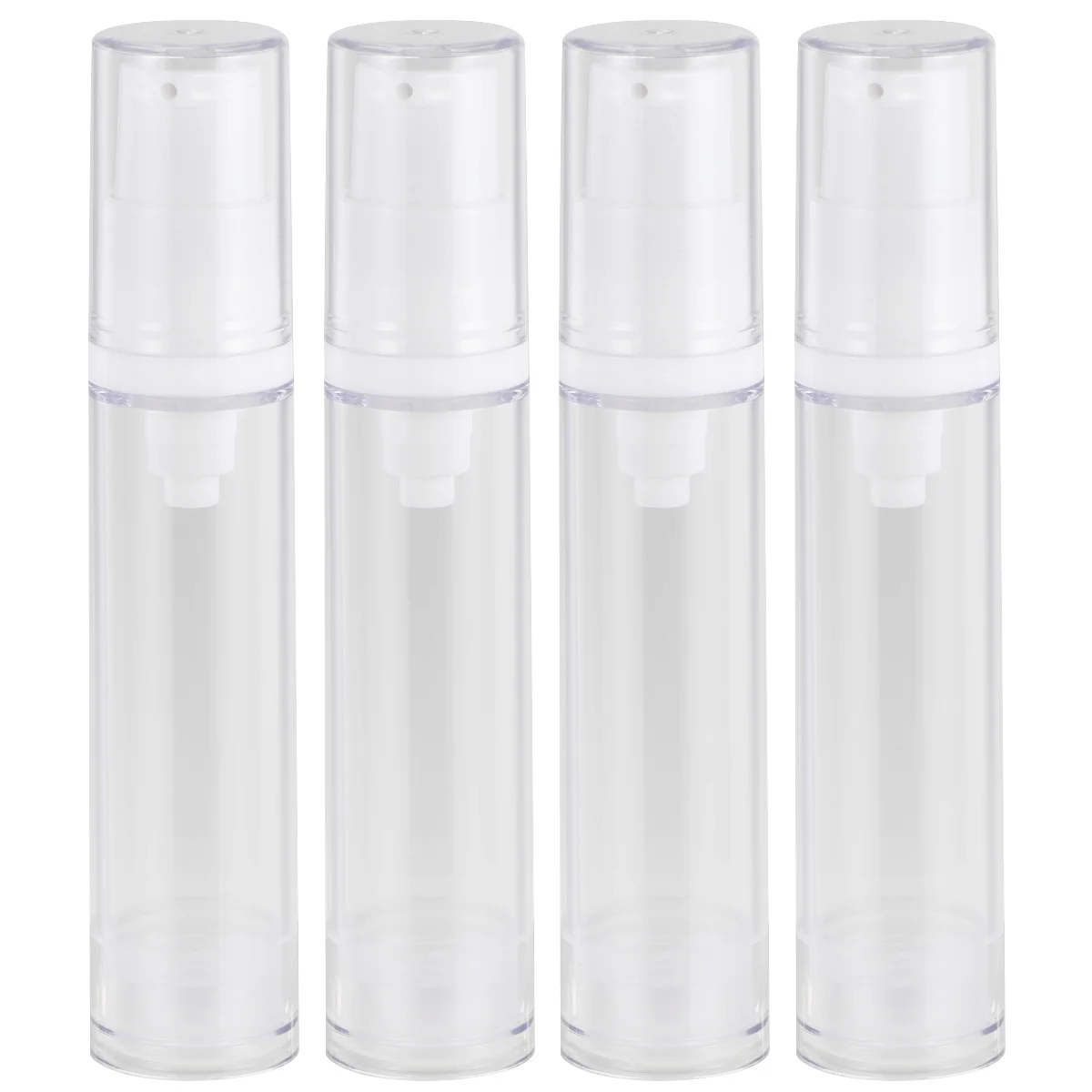 

4pcs 10Ml Press Pump Lotion Bottle Refillable Portable Sprayers For Liquid Storage Lightweight Container Dispenser