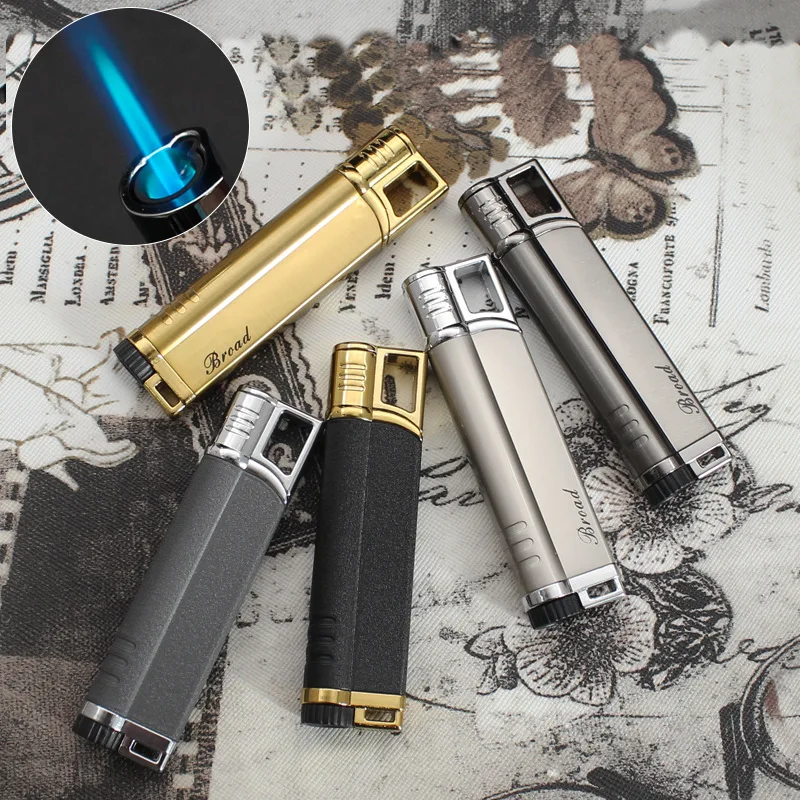 

Metal Gas Torch Lighter Refillable Butane Windproof Jet Flame Iginter Personalized Creative Gift Retro Cigarette Lighters