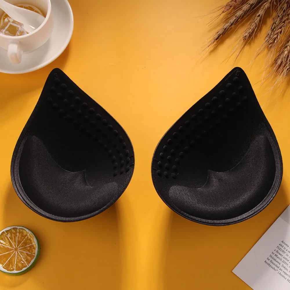 قابل للإزالة رفع قابلة لإعادة الاستخدام قطرة الماء شكل الصدر الكؤوس وسادة ملابس حريمي اكسسوارات بيكيني الحشو إدراج الثدي البرازيلي إدراج #4