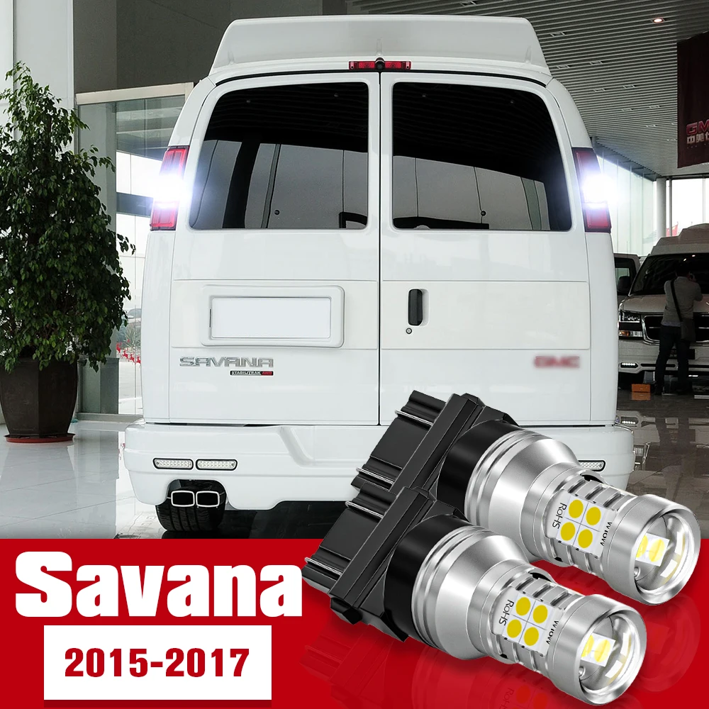 2pcs LED Accessories Reverse Light Bulb Lamp For GMC Savana 2003-2017 2006 2007 2008 2009 2010 2011 2012 2013 2014 2015 2016