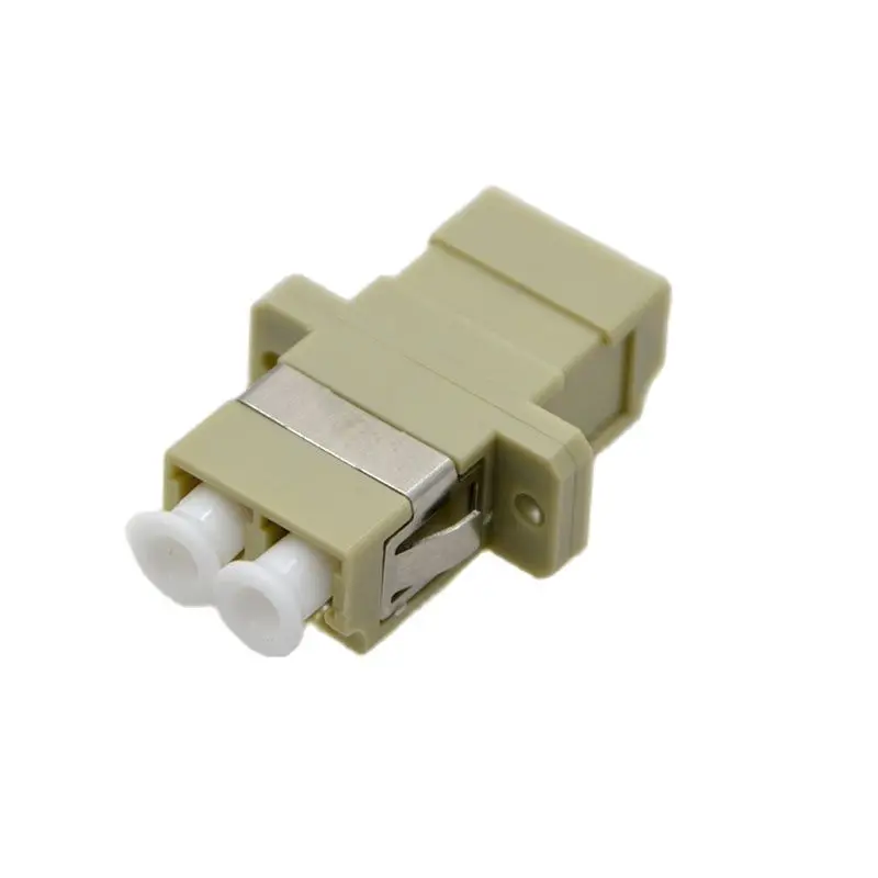 10pcs New Optic Fiber Adapter Coupler Connector LC PC APC OM3 OM4 Single Mode Duplex  FLange Connector Low Price wholesale