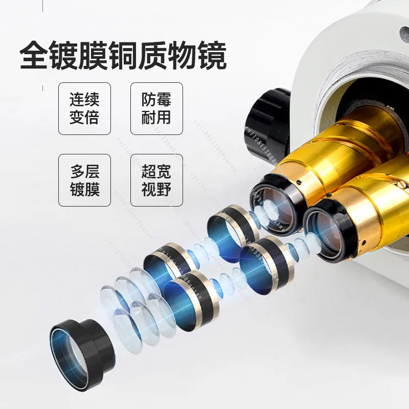 Practice Microscope with Table Clip, for Vascular Anastomosis, Neurosurgery, Engraving, Anatomy & Device Inspection, MSD205-C