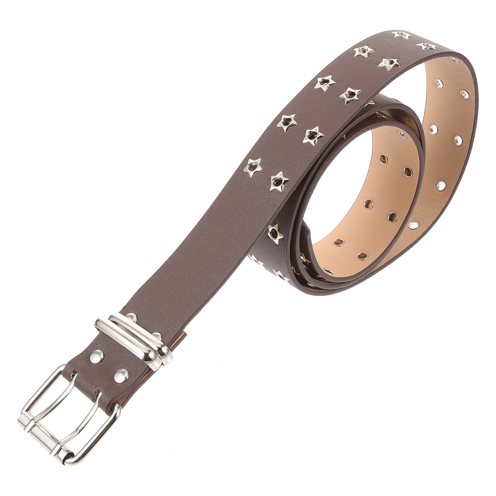 

Delicate Retro Punk Waist Belt Fashion Pu Men Women Belts Leisure Steampunk Outing Workplace Party Decor All Matching