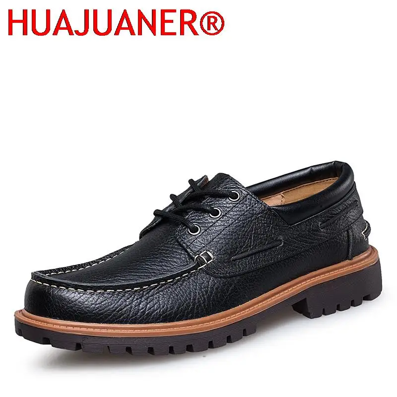 

Leisure Walk Male Leather Casual Climbing Lace-up Hiking Outdoor Motorcycle Shoes Men's Walking Footwear Travel Tooling Shoes