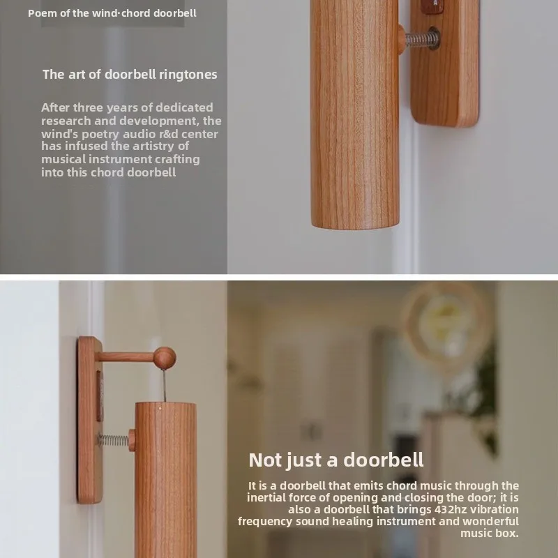 Japanese-style chord suction door enters the house, opposite the door, banging wind bells, decorative pendants,