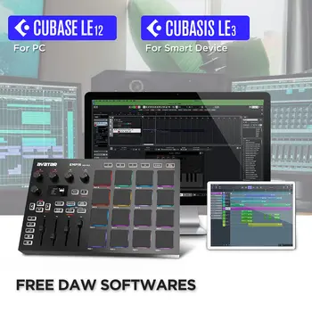 EMP16 MIDI Pad Controller, Beat Maker s Bluetooth, 16 RGB rychlocitlivých beat padů, 16 úrovní, plná/poloviční úroveň, OLE 6 nejlepší prodej Klávesnice Avatar: The Last Airbender - №3