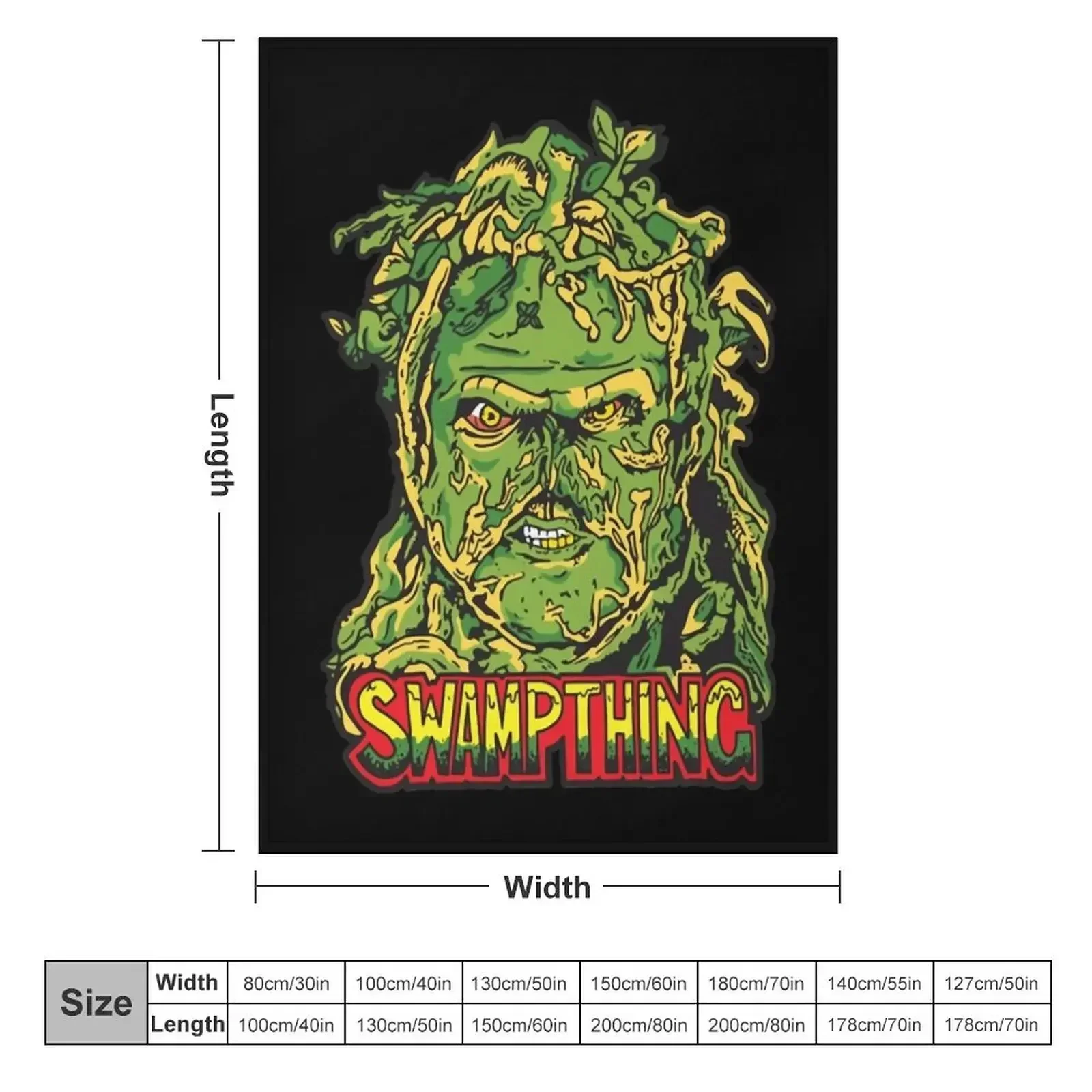 Gift Idea Swamp Thing Christmas Holiday Throw Blanket couch cozy soft plush fuzzy picnic outdoor blanket