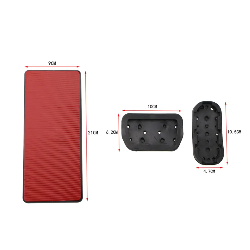 Anti-Slip AT Pad Kraftstoff Gas Bremse Fußstütze Pedal Abdeckung für Toyota C-HR CHR 2016-2022 Corolla 2019 Fortuner Hilux Revo 2015-2022 – Detail 3