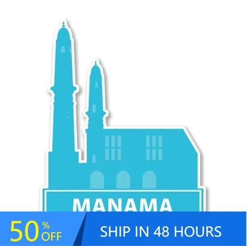 

Manama Phone Retro Window Boat Bumper Walls Waterproof Vinyl Decal Accessory Unique Vintage Aesthetic Cute