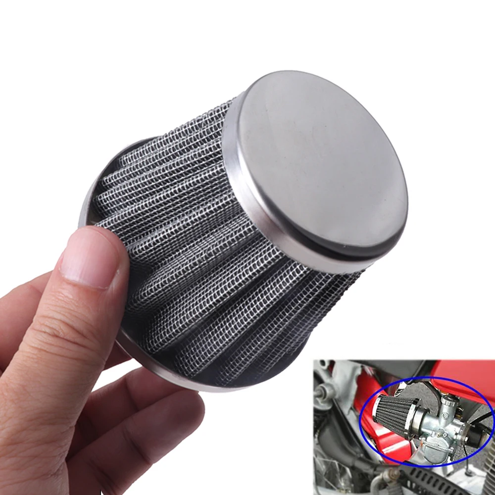 Universal Motorcycle 35/38/42/45/48/50/54/58/60MM Mushroom Head Air Filter For Scooter Moped Motorbike ATV Quad Bike Accessories