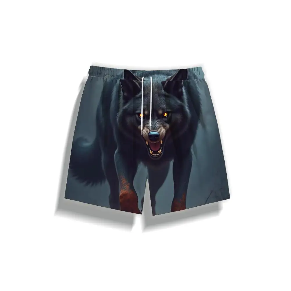 

1pcs Men's Short swim trunks2026 Summer 3D Printed Short sleeve Quick drying Polyester running Breathable
