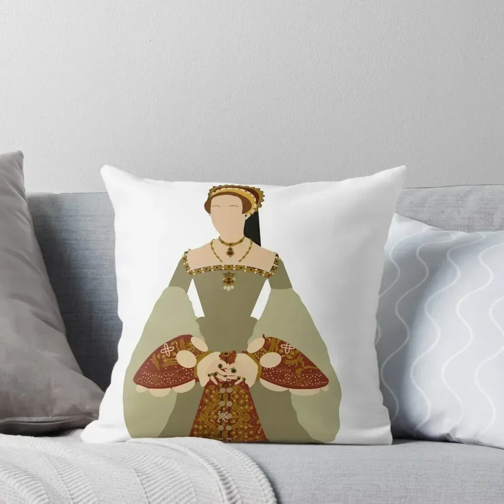 Queen Katherine Parr Throw Pillow Embroidered Cushion Cover Sofa Cushion Cushions For Decorative Sofa pillow