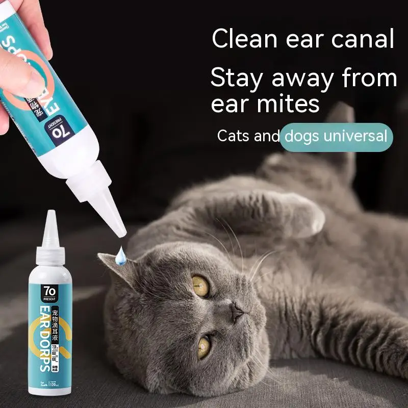 Pet Ear Washcat Ear Cleanercat Ear Mitesear Dropsremoval Medicinecat Suppliespet Dog Cat Functional Ear Wax Cleaner