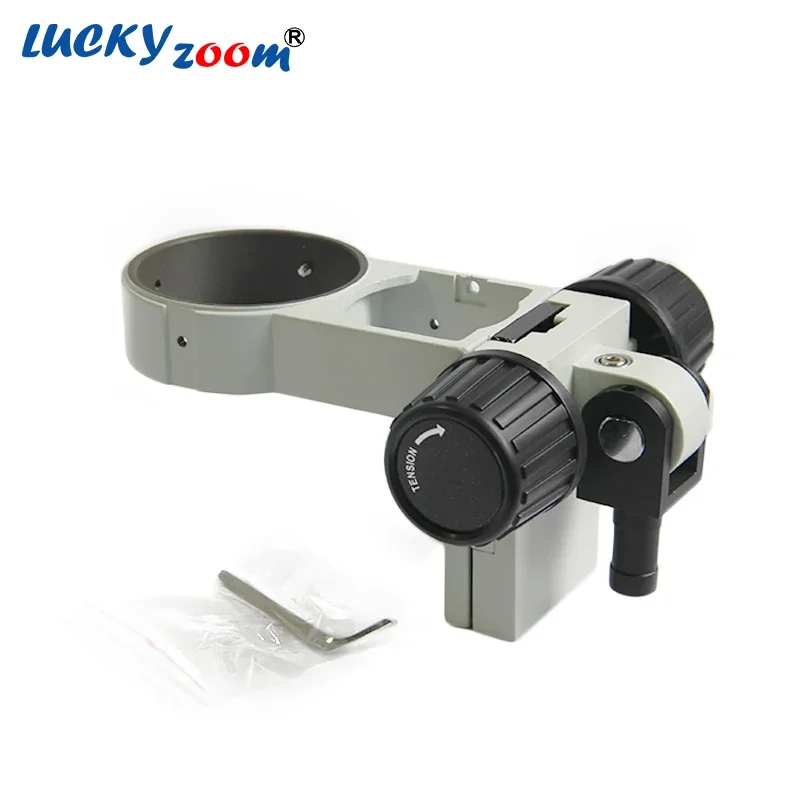 76MM Stereo Microscope Head Holder Portable Ring Arbor Stand Bracket Lifting Focuse Arm For Binocular Trinocular Microscopio