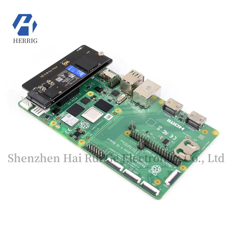 MicroSnow Raspberry Pi CM4 PCIe to M.2 Expansion Board SSD Solid State Drive Card NVMe Protocol High-Speed Read and Write