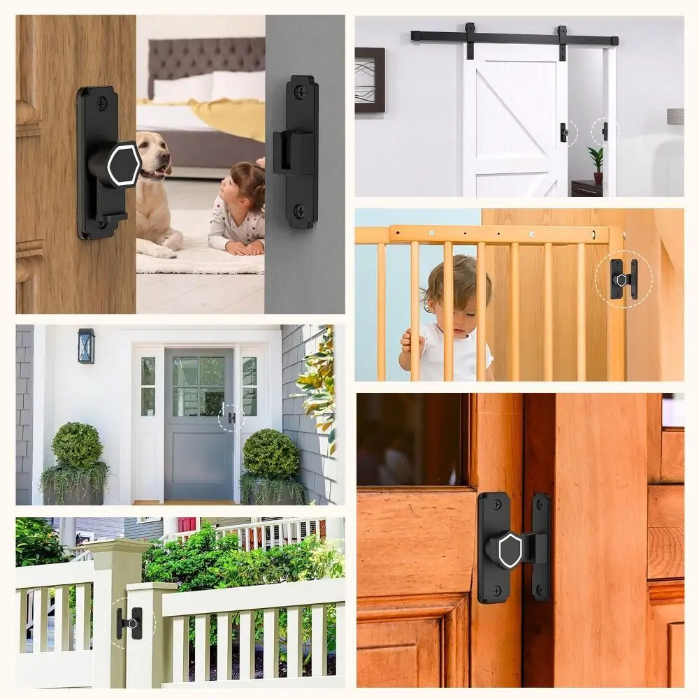 

90 /180 Degree Sliding Door Catch Safety Anti-theft Door Buckle Stainless Steel Sturdy Door Hasp Door Toggle Hardware