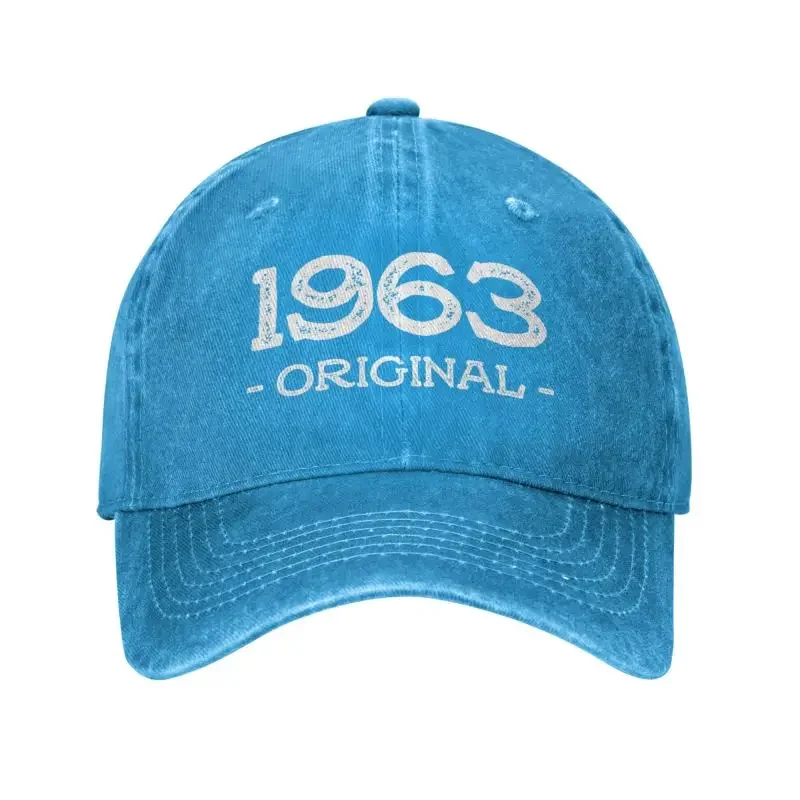 

Personalized Cotton Born In 1963 Original Birth Year Baseball Cap Sports Men Women's Adjustable Dad Hat Summer