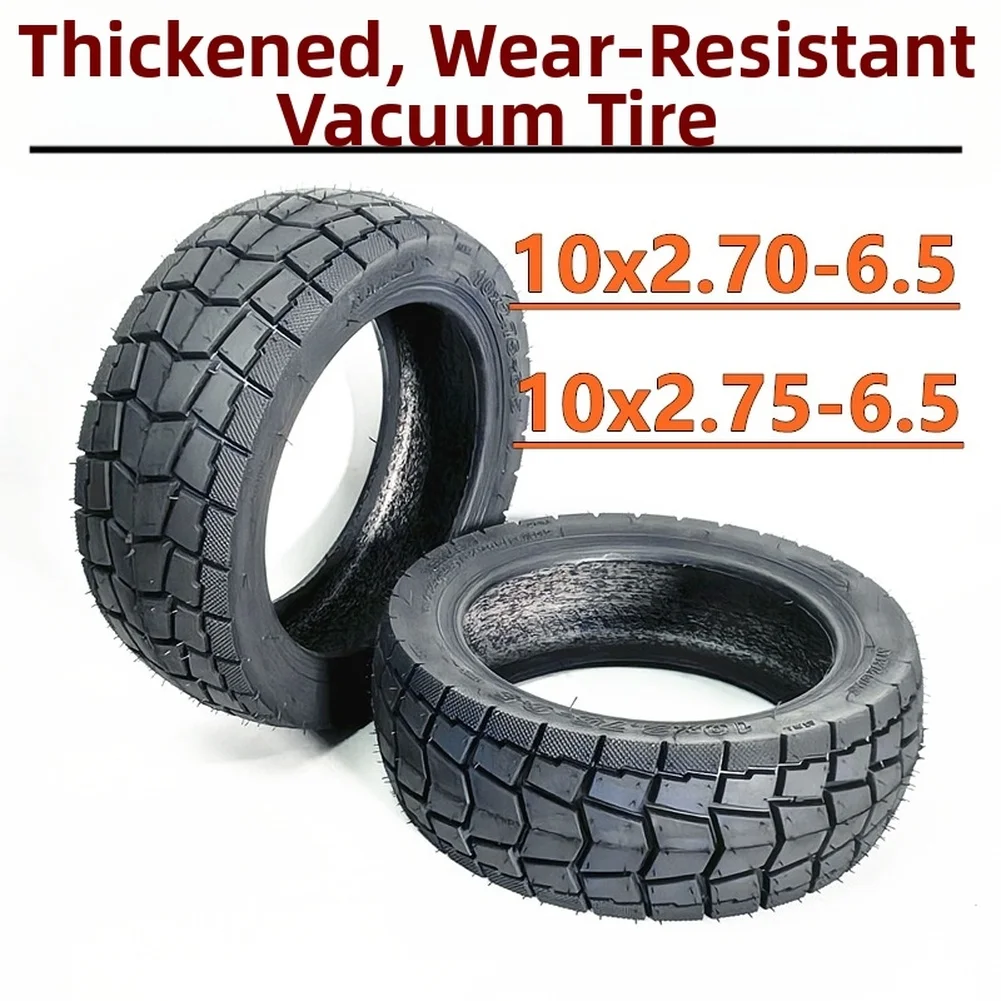 10inch Electric Scooter Tubeless Tire 10x2.75-6.5 Road Pattern Thickened Scooter Parts & Accessories