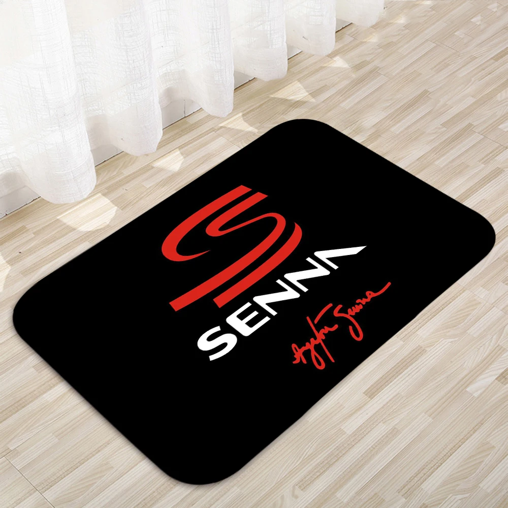 Ayrton Senna logo Floor Mats Home Carpet Door Mats Modern Decor Carpet  Anti-Slip Floor Mats 494