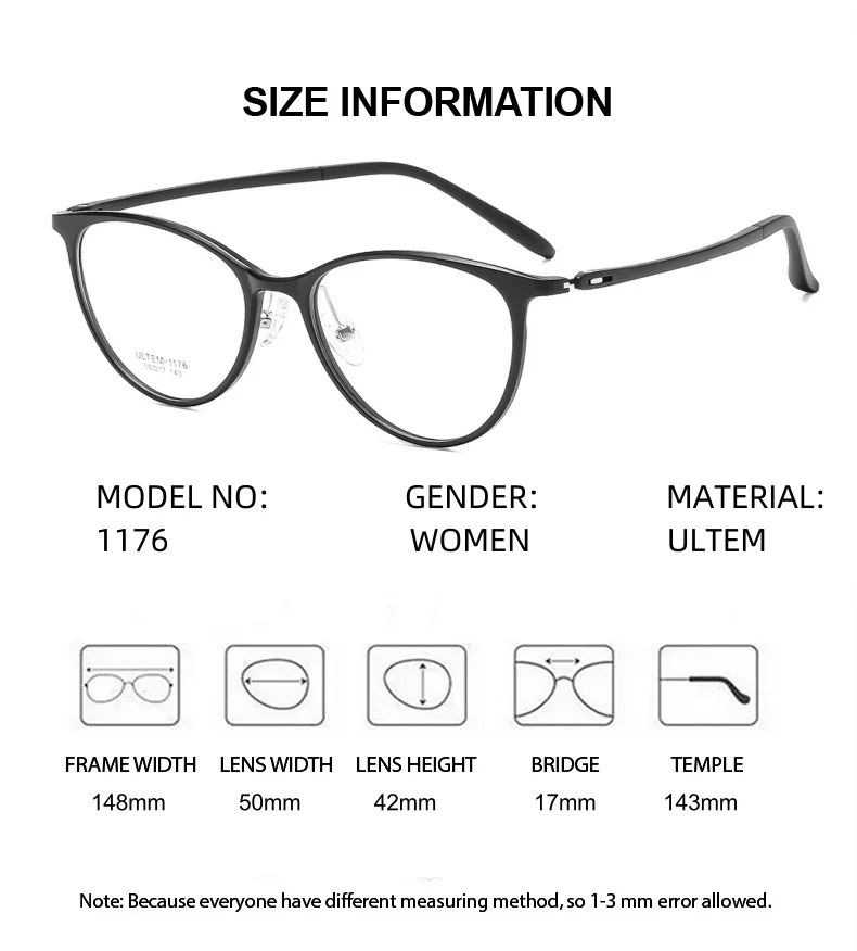 ELECCION نظارات للقراءة النساء خمر اللونية مكافحة الضوء الأزرق وصفة طبية نظارات النساء الفاخرة العلامة التجارية قصر النظر نظارات