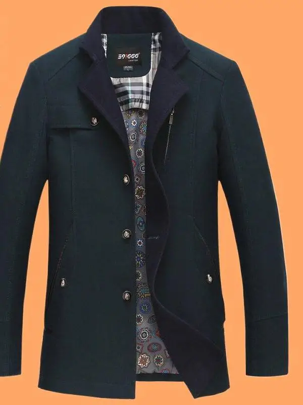 

Comfortable Men's Mid-Length Thin Casual Coat Spring Autumn New Sle Busin Casual Dad Clothes Middle-Aged Men's Coat