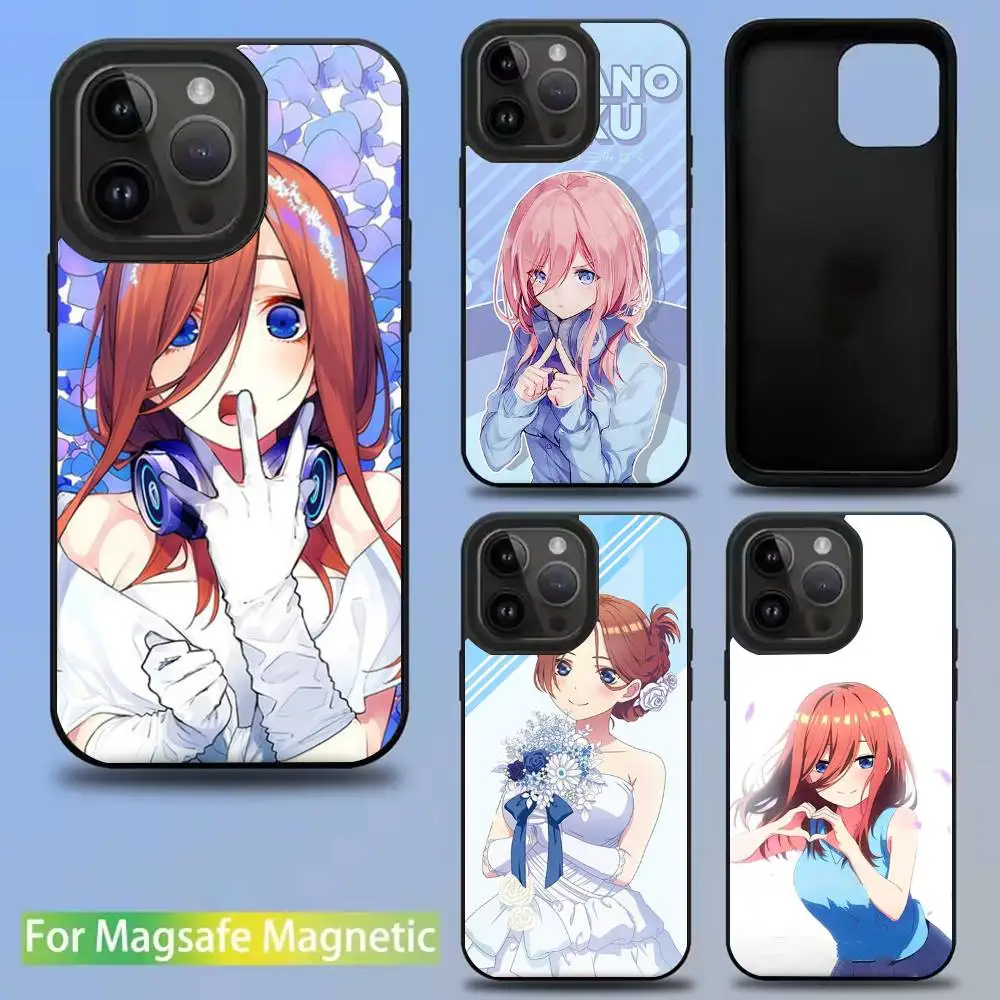 

Nakano Miku Anime Phone Case For iPhone 16,15,14,13,12,11,Pro,Max,Plus,Mini,SE New Magsafe Magnetic Wireless Charging