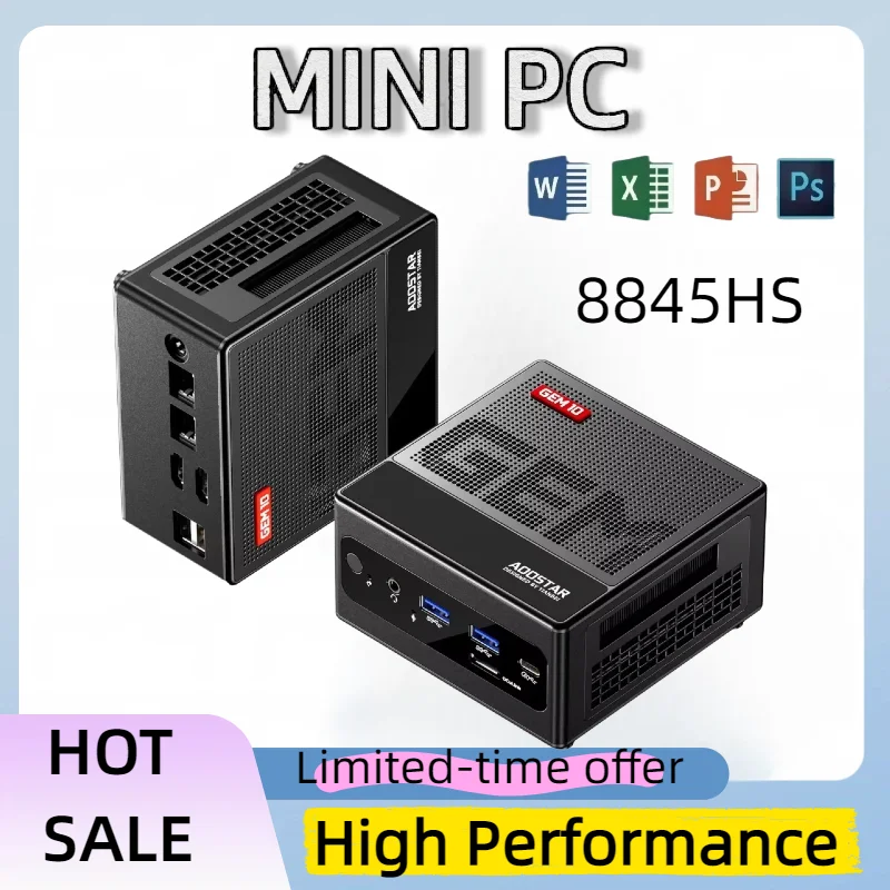T-bao 8845HS New Mini PC Portable Business Office Home Mini Computer Without Secondary Screen