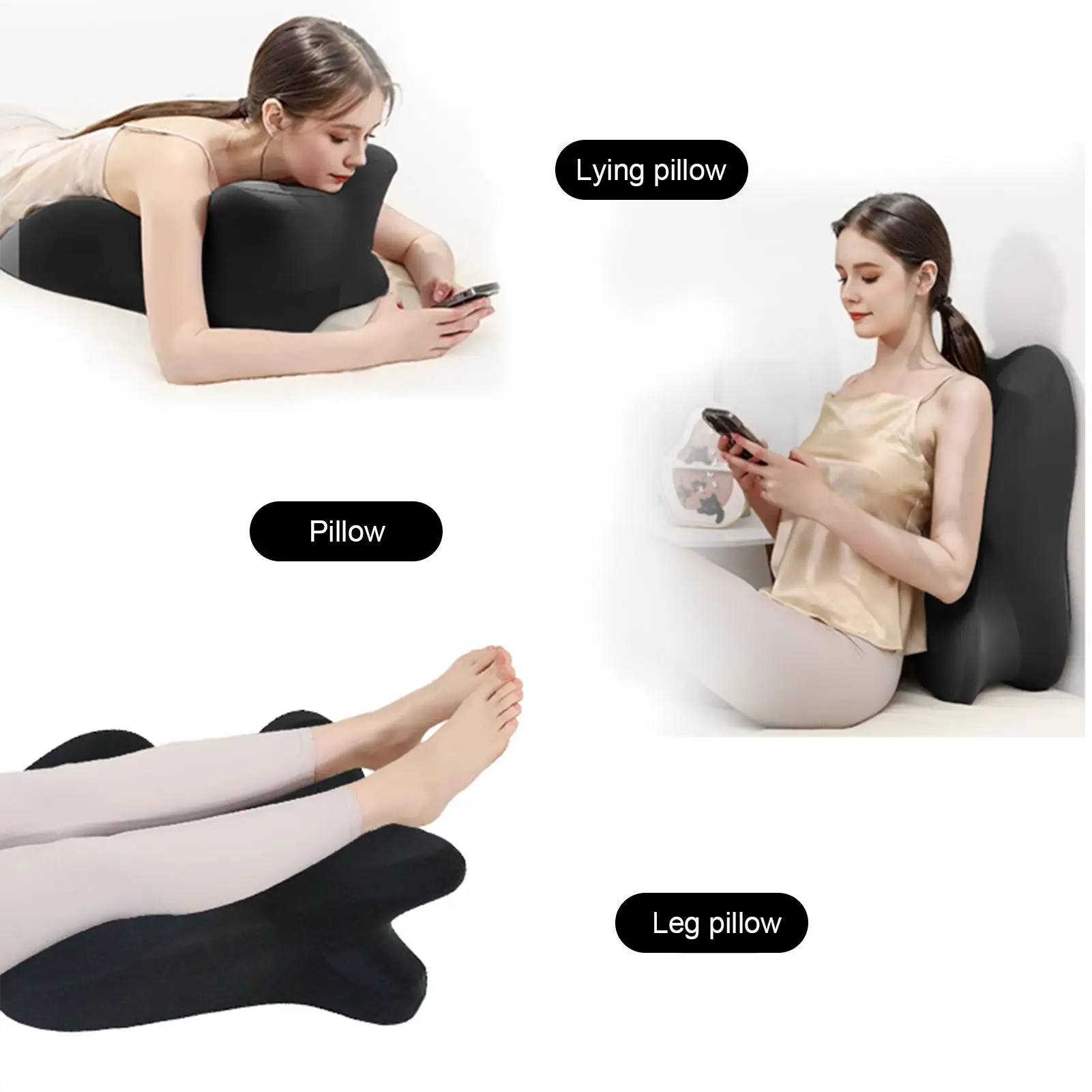 

Wedge Pillow Comfortable Positioning Pillow Portable Couple Accessories For Apartment Dormitory Bedroom Workplace Travel Home