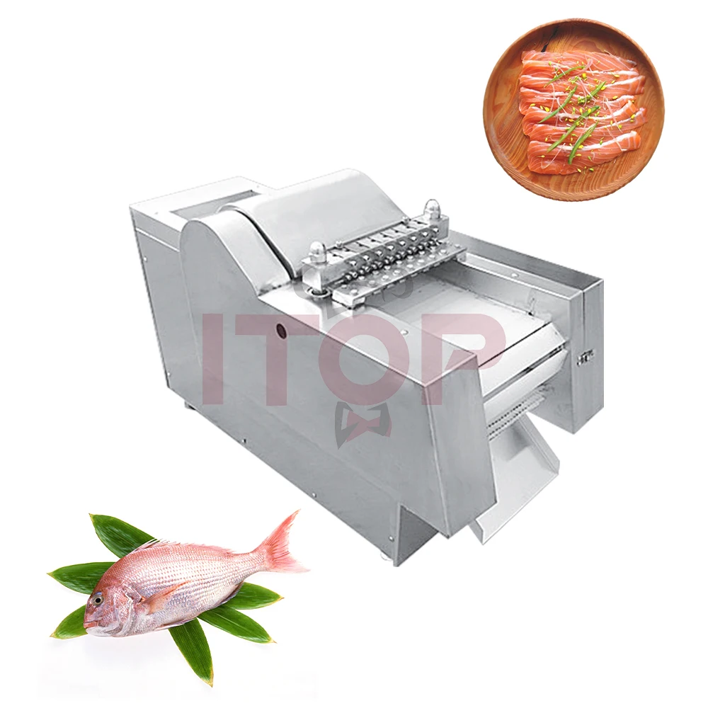 Commercial Shop Meat Strips Cutting Machine Multi-purpose 600-750kg  One-shot Molding Fully Automatic Commercial Meat Slicer