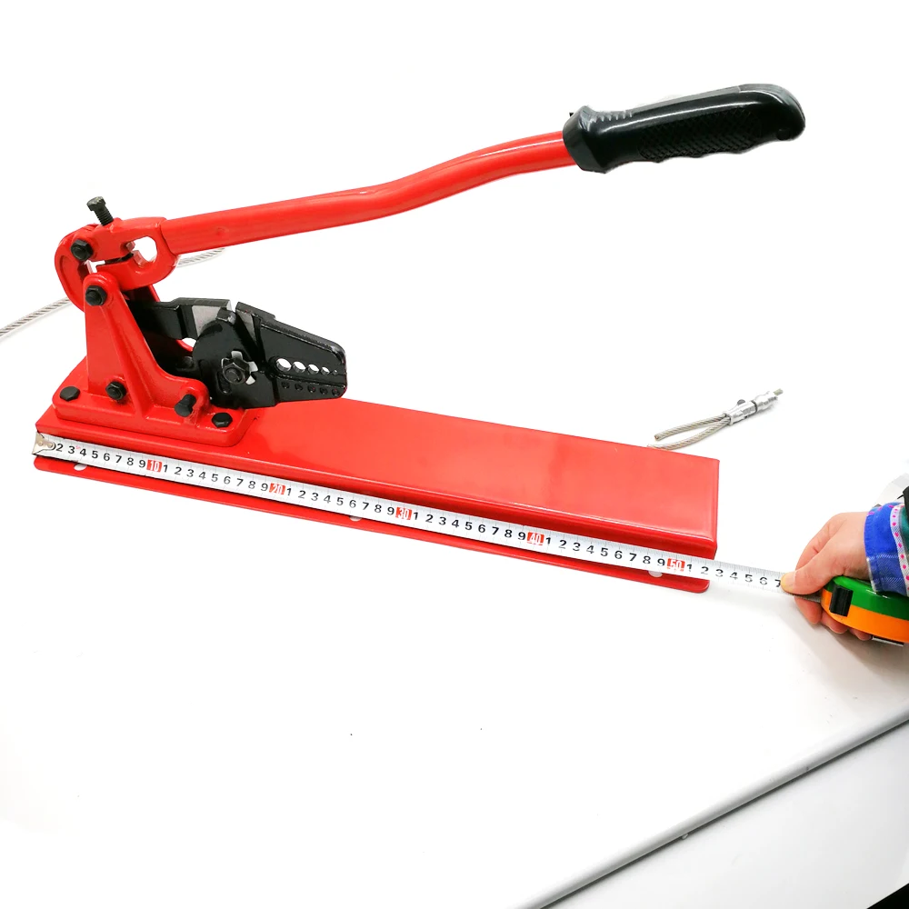 Cable Crimp Tool  2.2mm HL-800D Bench Top Fishing Pliers Stainless Steel Wire Rope Swager Crimper