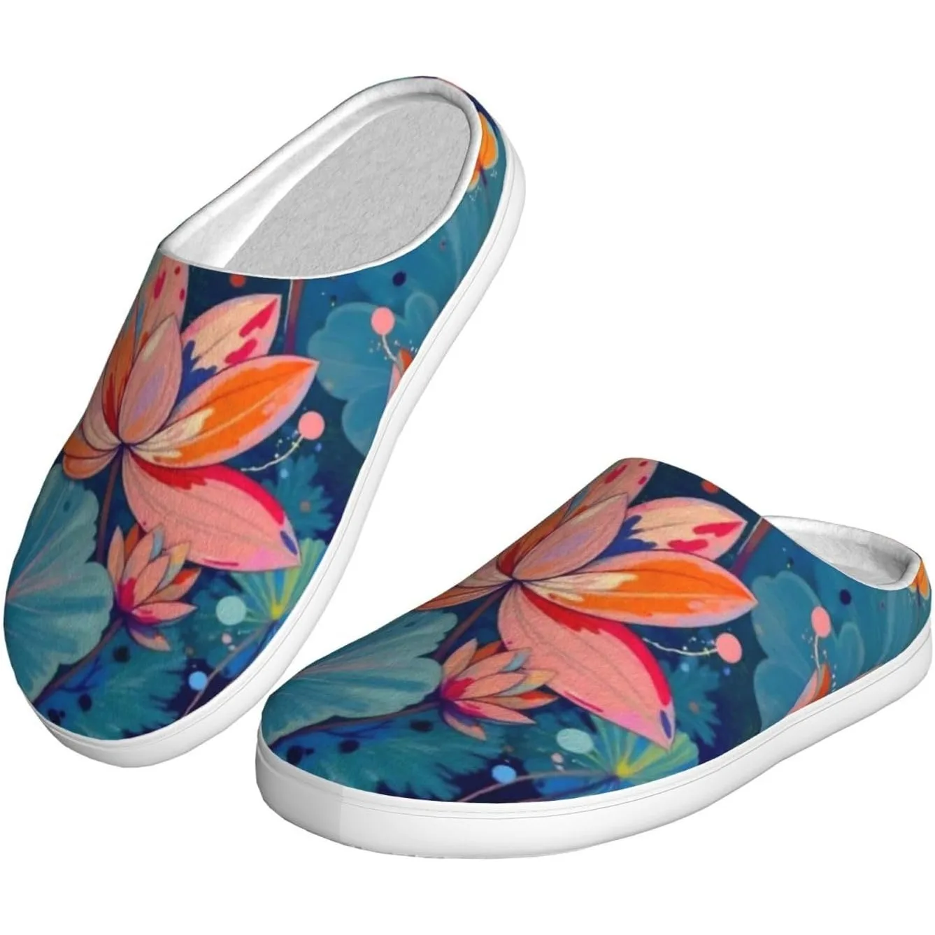 

Уютные тапочки. Мягкие хлопковые домашние и уличные тапочки с противоскользящей подошвой, теплые и легкие.