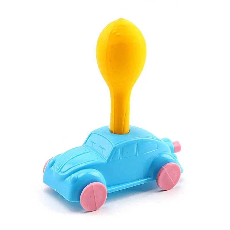 1 Pcs Power Recoil Balloon Powered Car Will Run After Blowing Air Toys for Kids Science Experiment Students Education Toys