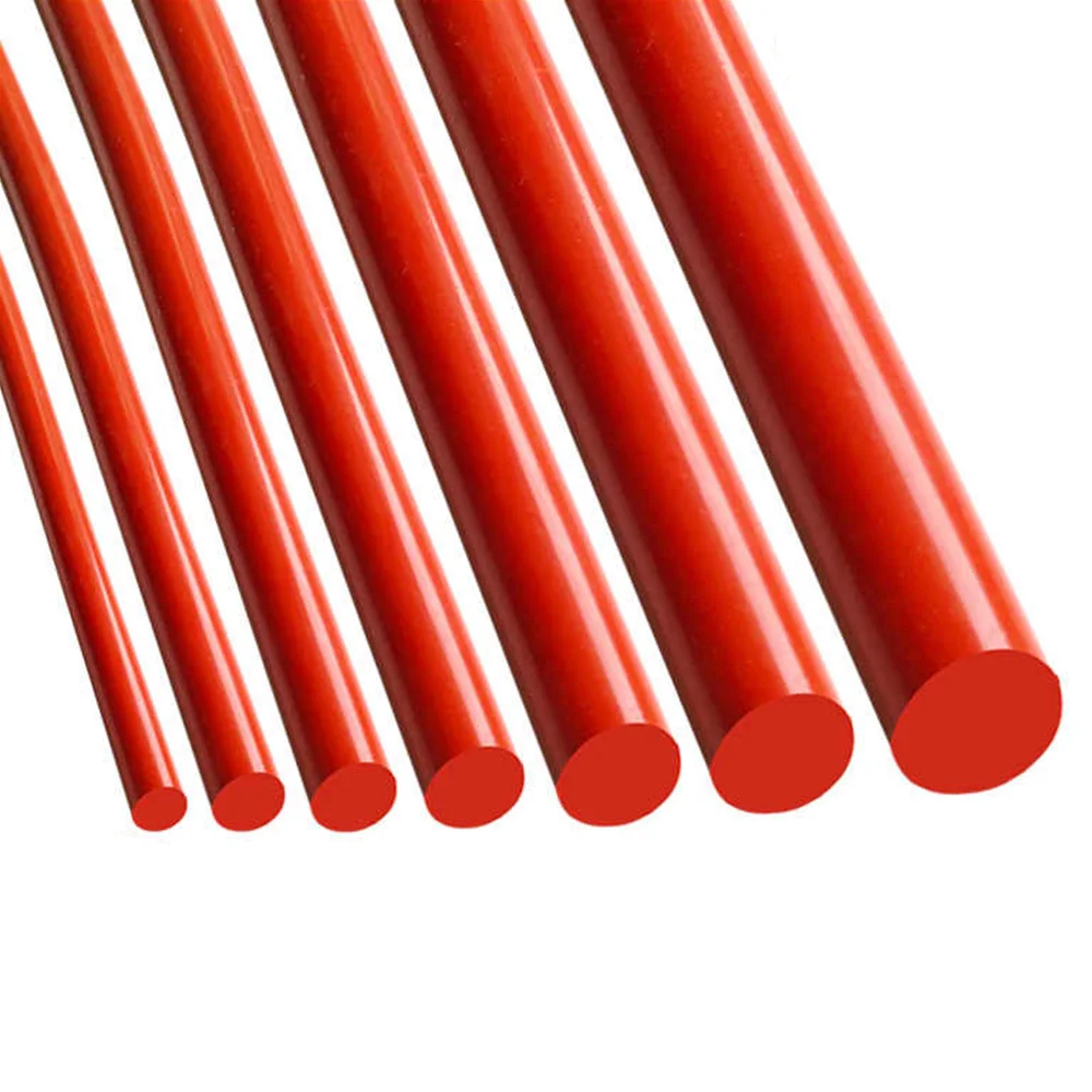 1-4M Dia 3/4/5/6/7/8/9/1-20mm Red Silicone Circular Strip With Solid Rubber High-Temperature Resistant O-Shaped Sealing Strip