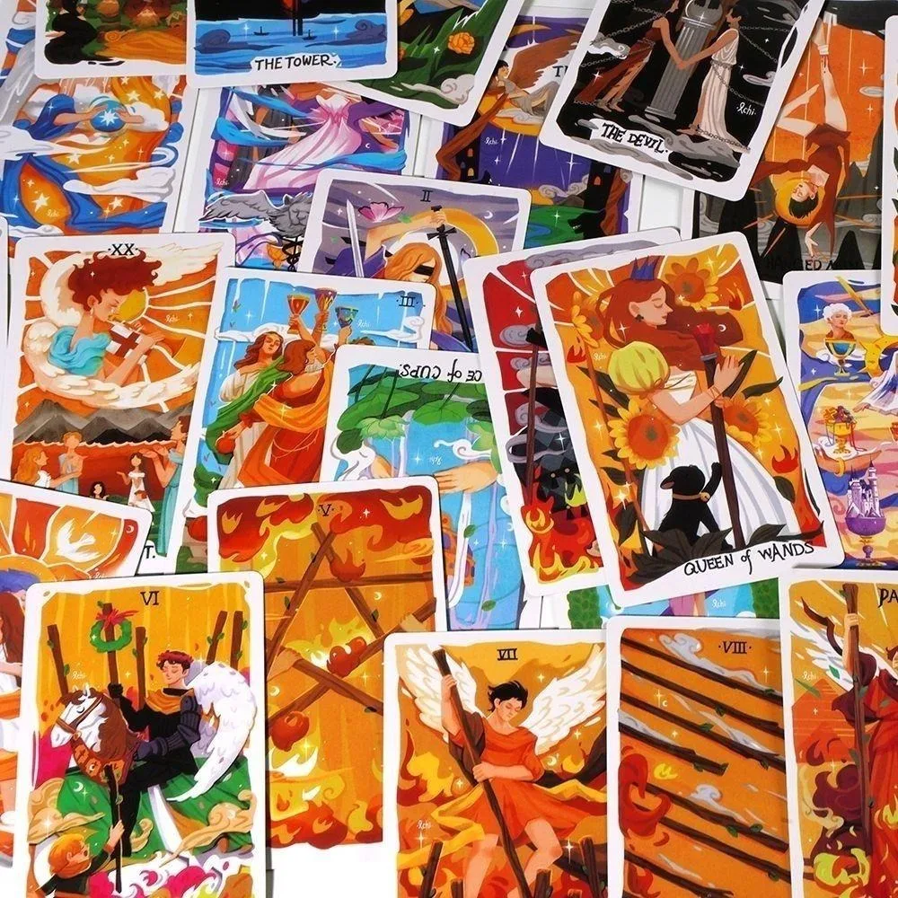 Sleepwalker Tarot: 82 Pcs Cards Tarot Deck A Colorful Feminine RWS Deck about Dreams and Breakthroughs 10.3 X 6cm