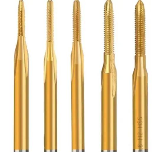 Hand Tools Thread Tap Drill Bit Screw Tap Straight for flute Titanium Coating Thread Tap Assemble Furniture For Bicycle Repair