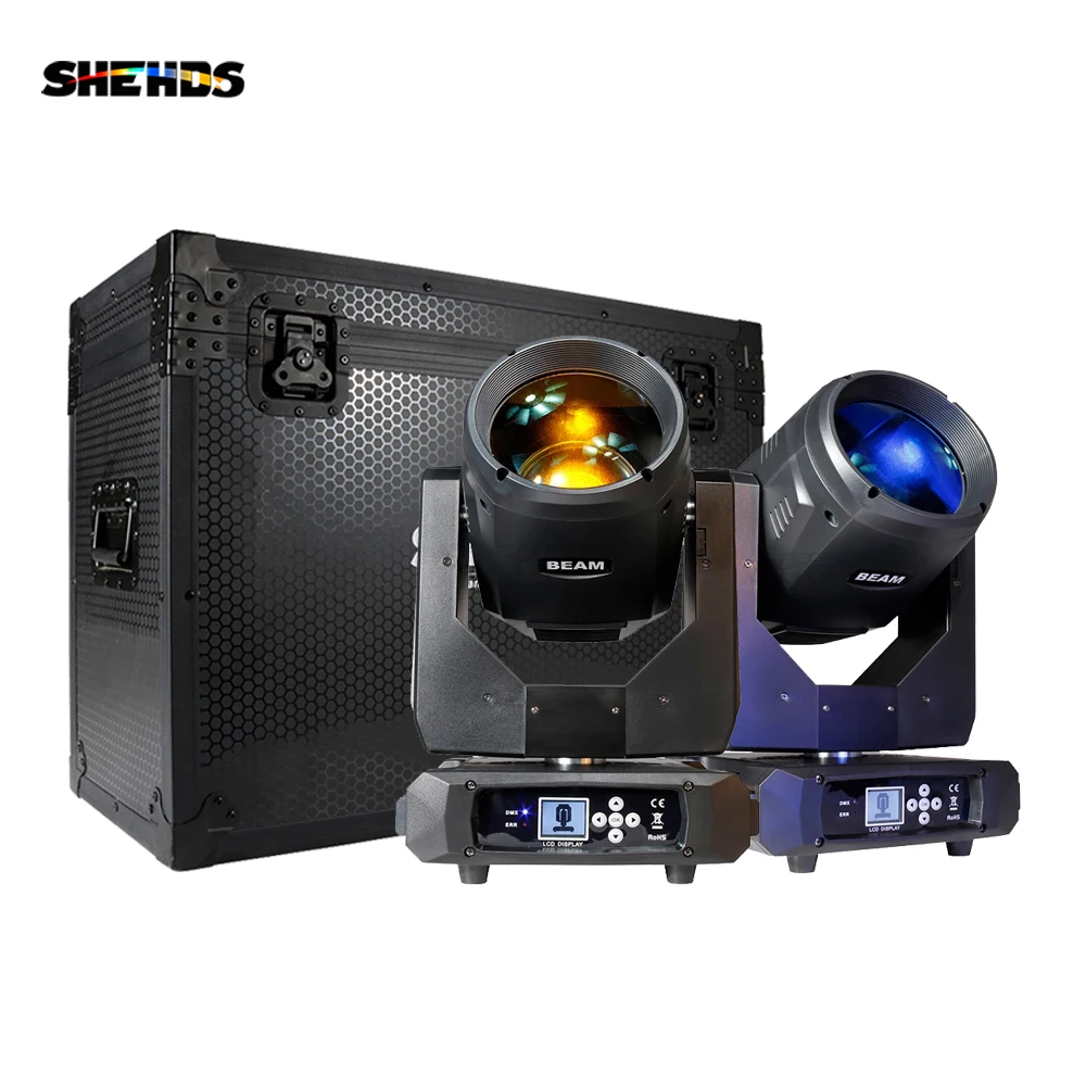 

SHEHDS 2PCS New Bulb Beam 350W 17R Moving Head Lighting With Flight case Multi Function Spot For Club DJ Stage Theater Concert