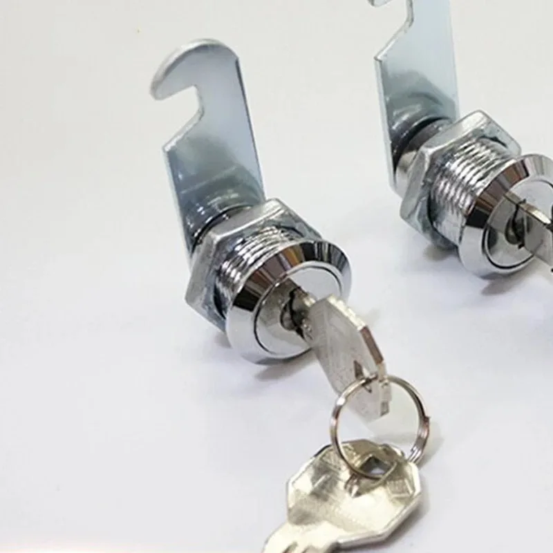 16/20/25/30mm Cam Lock Set Door Cabinet Mailbox Drawer Cupboard Locker Etc,It Comes with 2 Keys and 4 Different Lock Plates