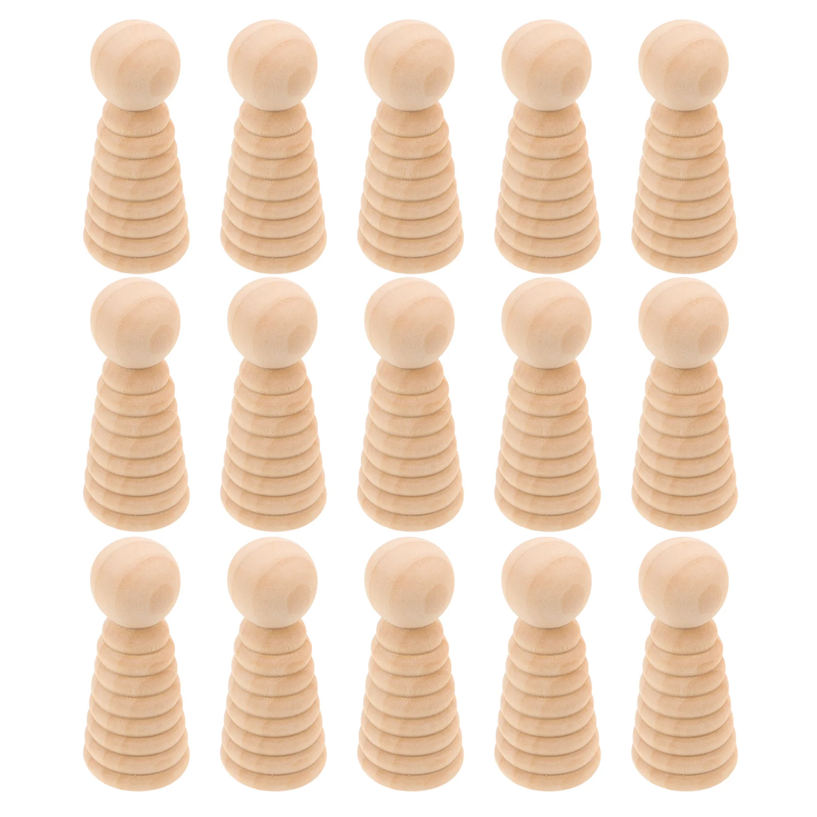 

15Pcs Wooden Peg People Unfinished Natural Wood Figures for DIY Painting Craft Projects Small Creative Wood Pegs
