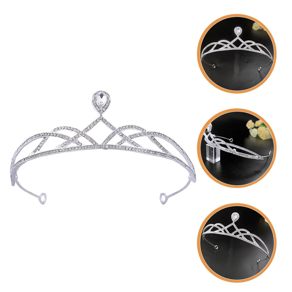 Rhinestone Tiara Woman Headband Crown Bride Hair Accessories Rhinestones for Wedding Women