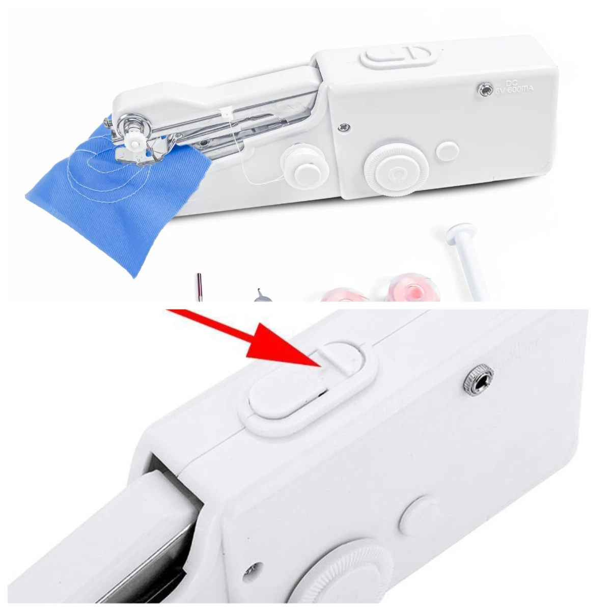 Handheld Sewing Machine Portable Mini Household Electric Small Handheld New Sewing Machine English Packaging