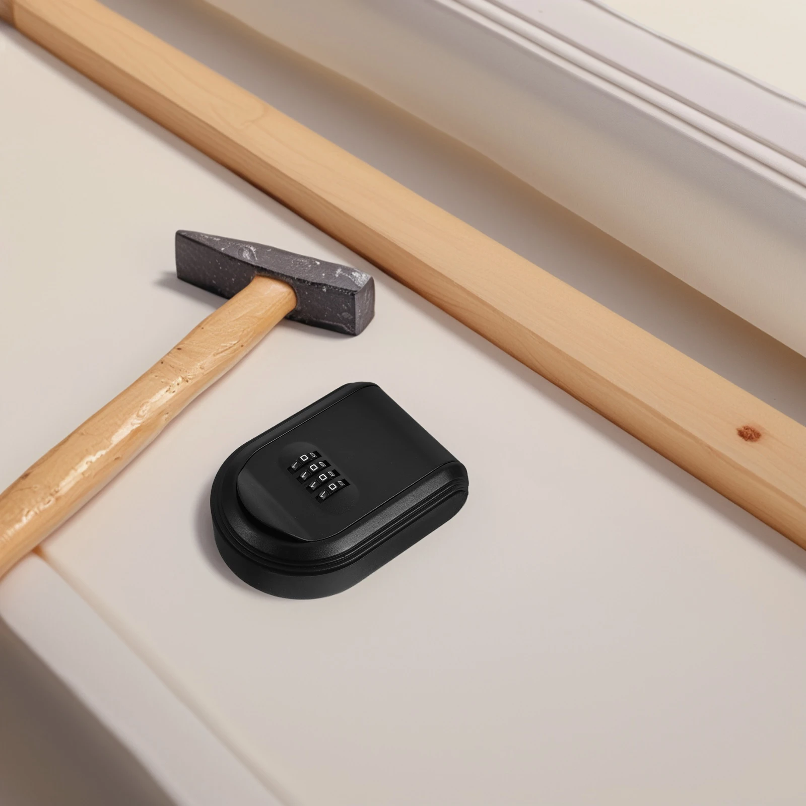 صندوق إدارة المفاتيح الآمن مع رمز قابل لإعادة الضبط مثبت على الحائط لصندوق قفل مفاتيح السيارة والمكتب المنزلي للمفاتيح الخارجية