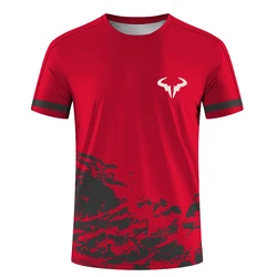 Badminton and Tennis Series 3D Printed Men's and Women's Outdoor Extreme Sports Short Sleeved Round Neck T-shirt