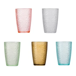 5Pcs Clear Acrylic Water Mug Stackable Beer Cup Cocktail Cups Water Tumbler Acrylic Drinking Glasses Bar Party Drinking Cups