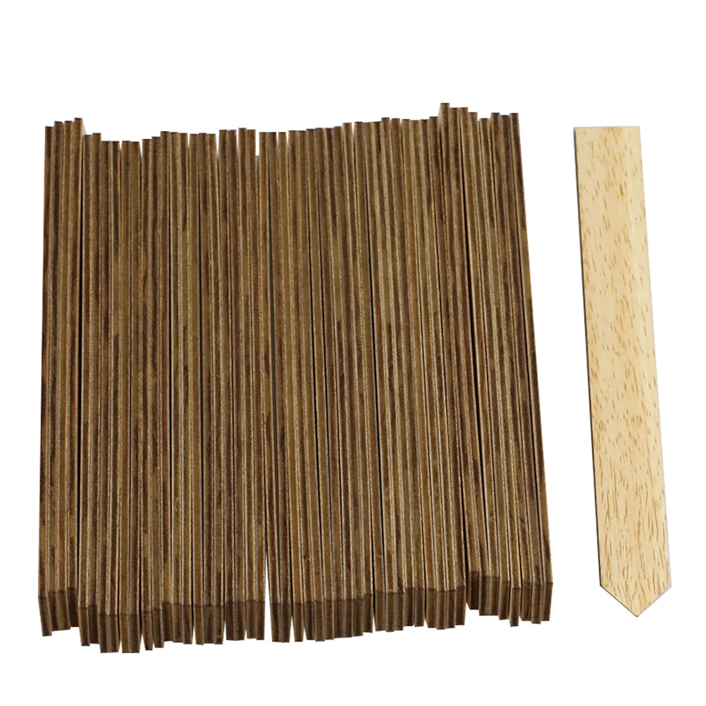 

50 Pcs Wooden Plant Labels Durable Reusable Decorative Novel Gardening Tags Lattice Practical Potted Writable Double Sided Plant