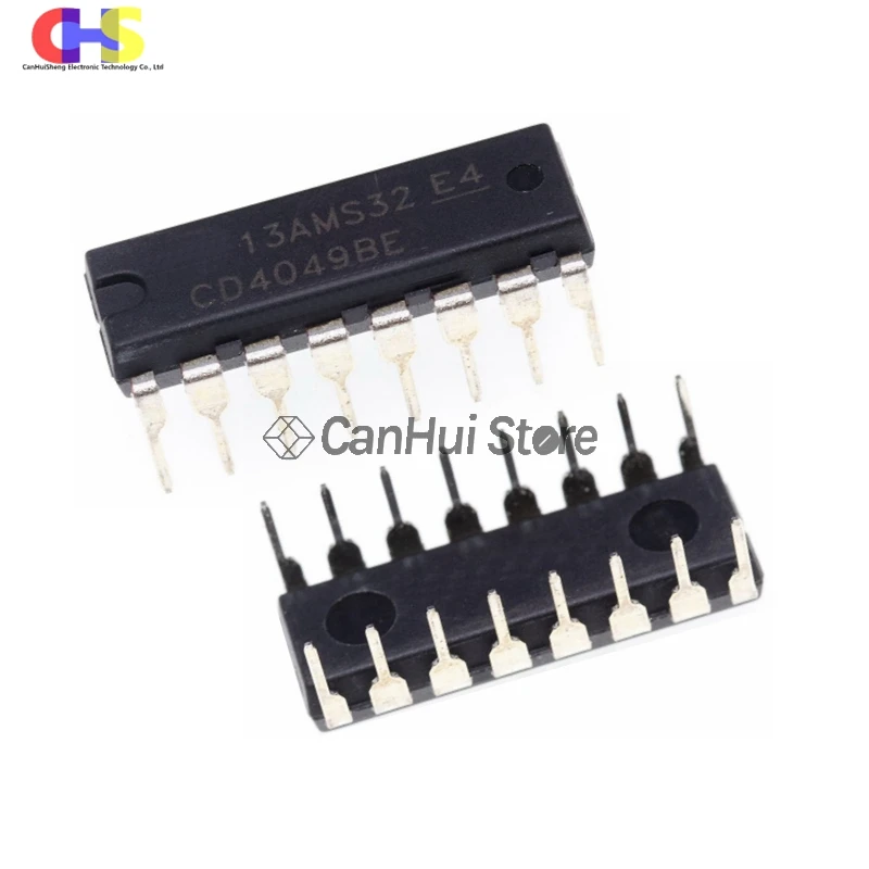 10pcs CD4049BE CD4049 HEF4049BP DIP-16 Buffers & Line Drivers Hex Inverting new original