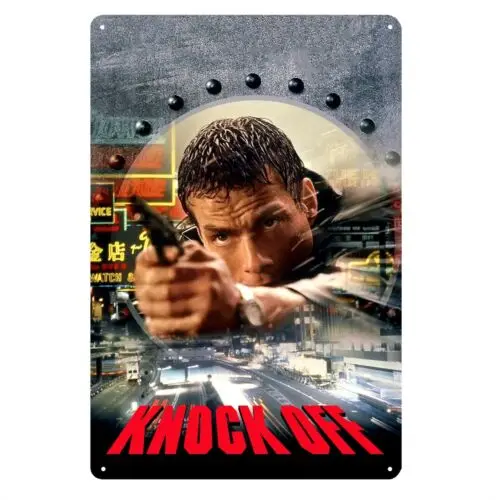 Knock Off jean claude van damme Movie Metal Poster Tin Sign 20x30cm